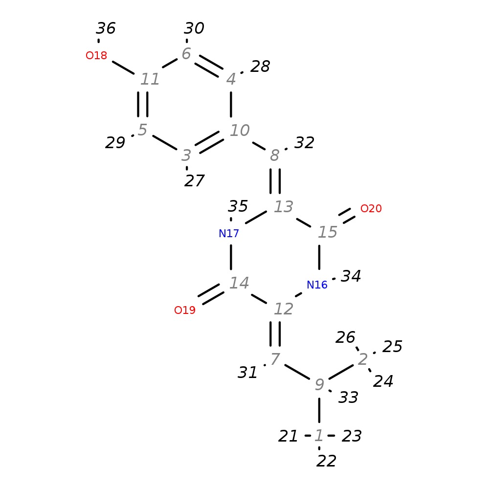 Image for "(3 Z ,6 Z )-3-(4-Hydroxybenzylid Ene)-6-Isobutylidenepiperazine-2,5-Dione"