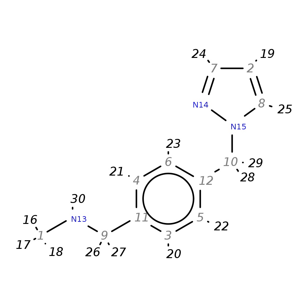 Image for N-Methyl-4-(1H-Pyrazol-1-Ylmethyl)Benzylamine