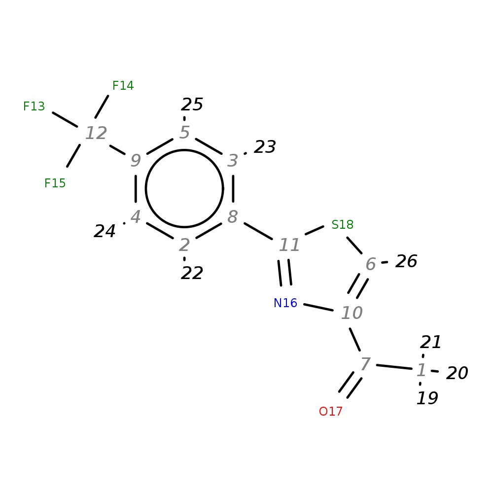 Image for 1-{2-[4-(Trifluoromethyl)Phenyl]-1,3-Thiazol-4-Yl}Ethan-1-One