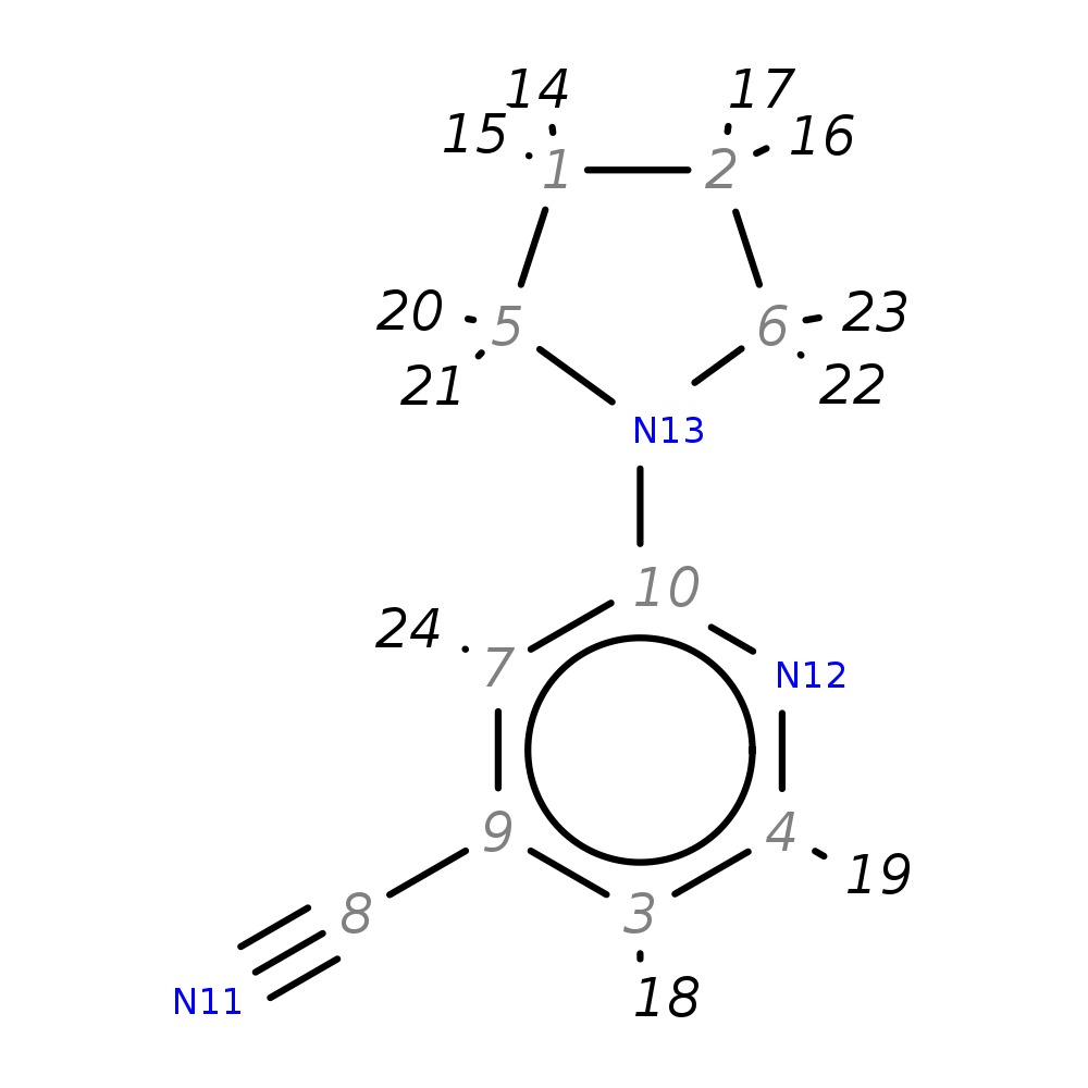 Image for 2-Pyrrolidin-1-Ylisonicotinonitrile