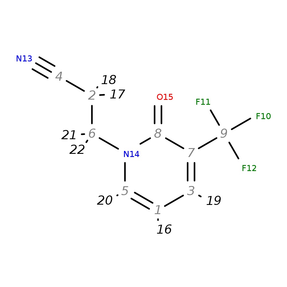 Image for 3-[2-Oxo-3-(Trifluoromethyl)-1,2-Dihydropyridin-1-Yl]Propanenitrile