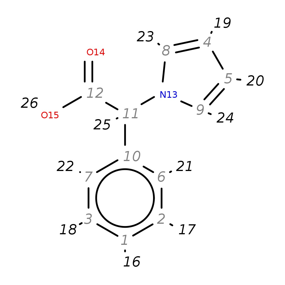 Image for 2-Phenyl-2-(1H-Pyrrol-1-Yl)Acetic Acid