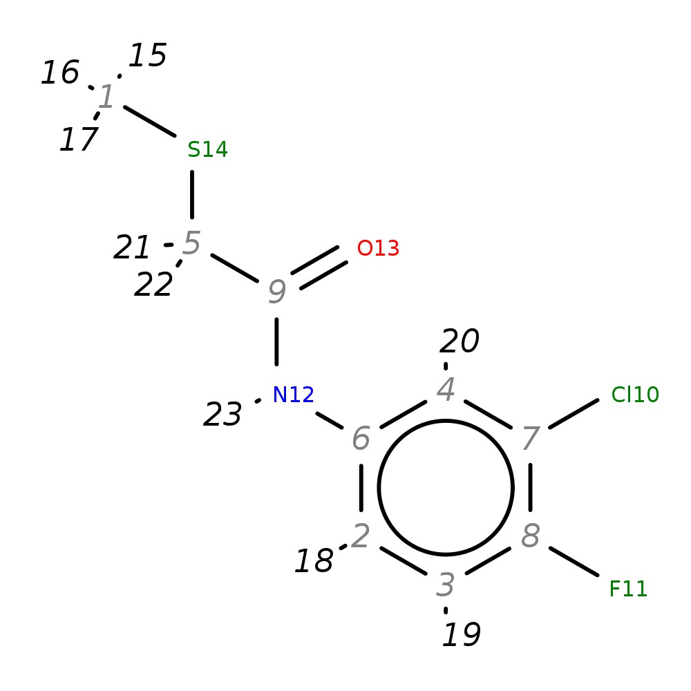 Image for N1-(3-Chloro-4-Fluorophenyl)-2-(Methylthio)Acetamide