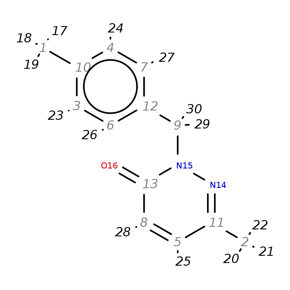 Image for 6-Methyl-2-(4-Methylbenzyl)-2,3-Dihydropyridazin-3-One