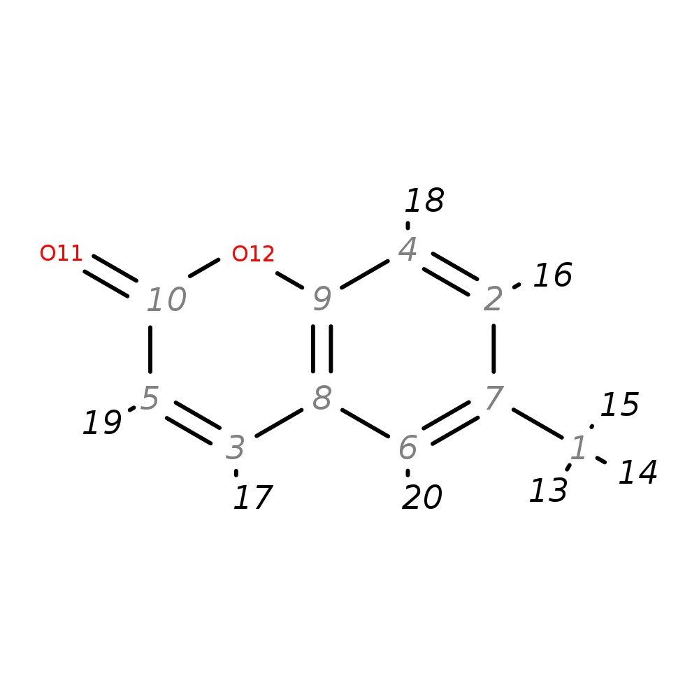 Image for 6-Methylcoumarin; Lc-Esi-Qtof; Ms2; [M+H]+; Ce: 20Ev