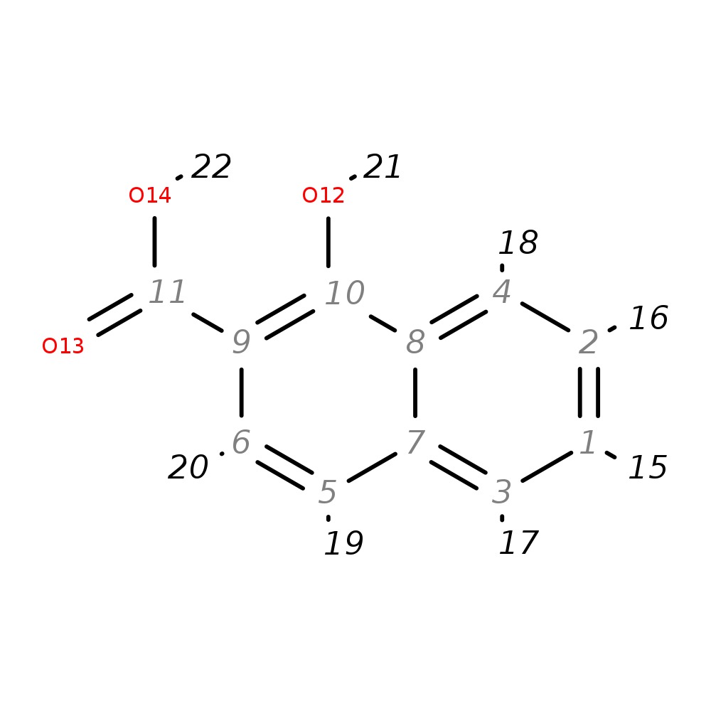 Image for 1-Hydroxy-2-Naphthoic Acid; Ei-B; Ms