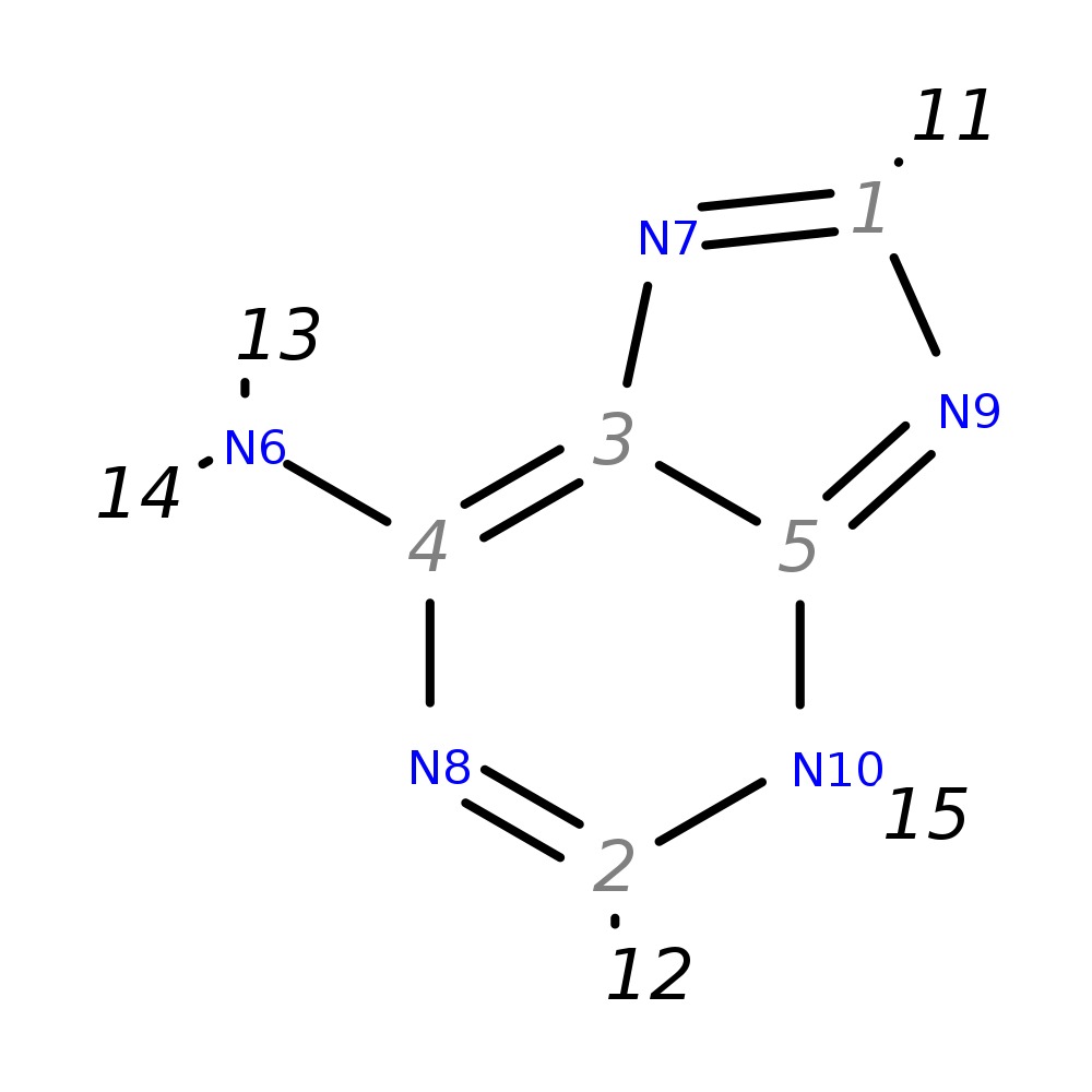 Image for Adenine; Gc-Ei-Tof; Ms; 2 Tms; Bp:264