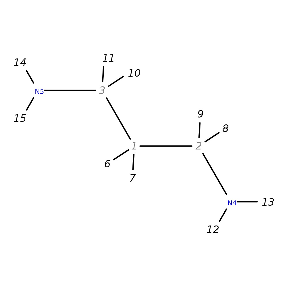 Image for 1,3-Diaminopropane; Lc-Esi-Qq; Ms2; Ce:10 V; [M+H]+