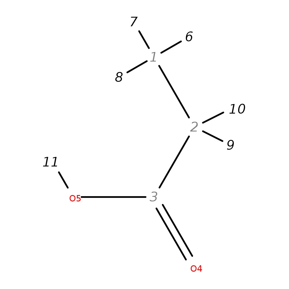 Image for Propionic Acid; Lc-Esi-Qq; Ms2; Ce:10 V; [M-H]-