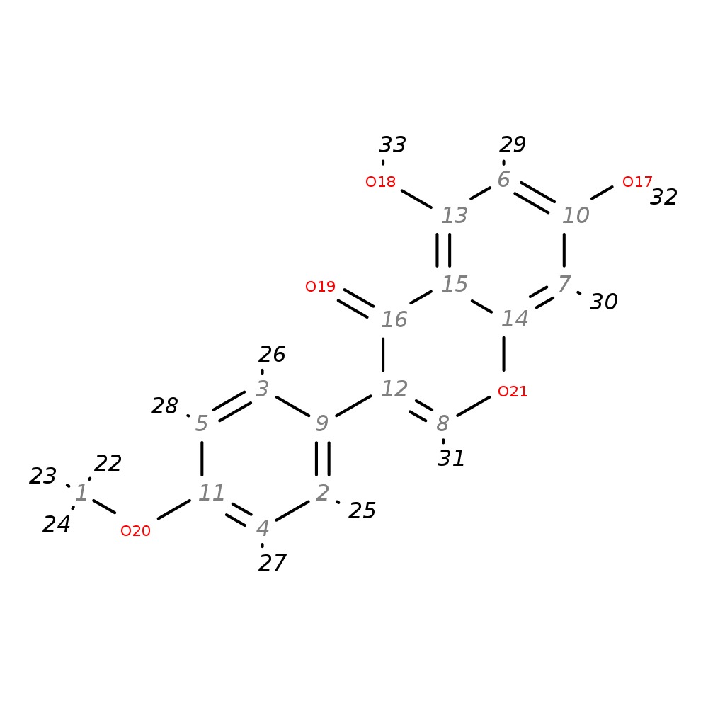 Image for Biochanin_A; Lc-Esi-Itft; Ms2; Ce 70 Ev; [M+H]+