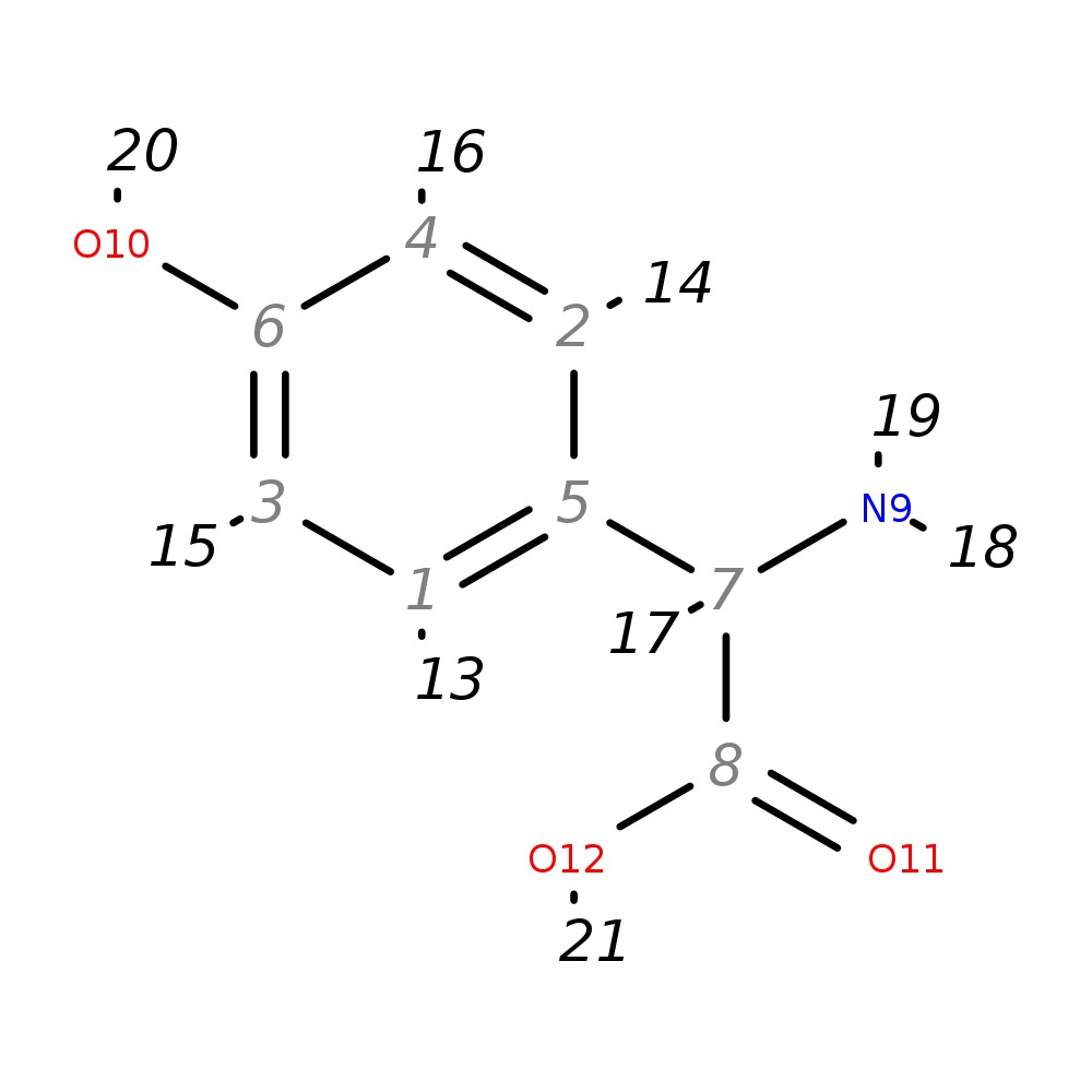 Image for (2S)-Amino(4-Hydroxyphenyl)Acetic Acid