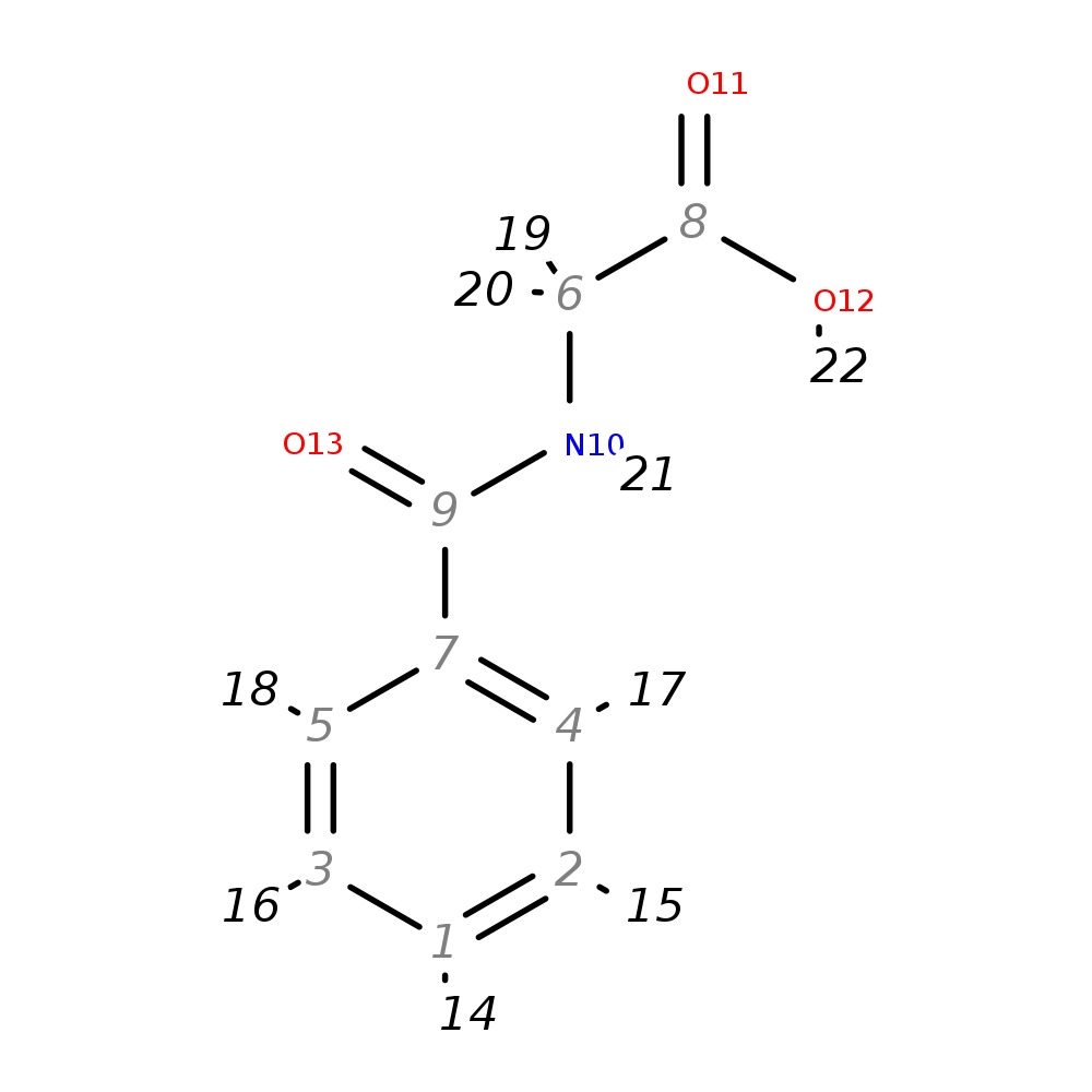 Image for 2-Benzamidoethanoic Acid